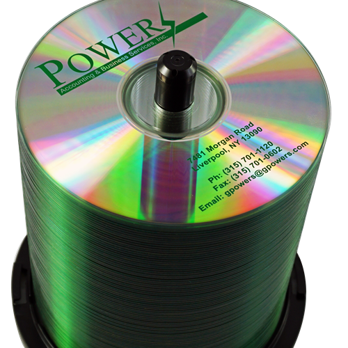 Blank DVD-Rs with Print
