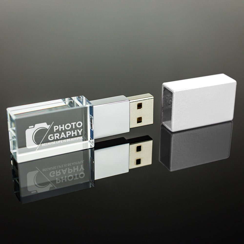Printed Crystal USB Drives 8GB
