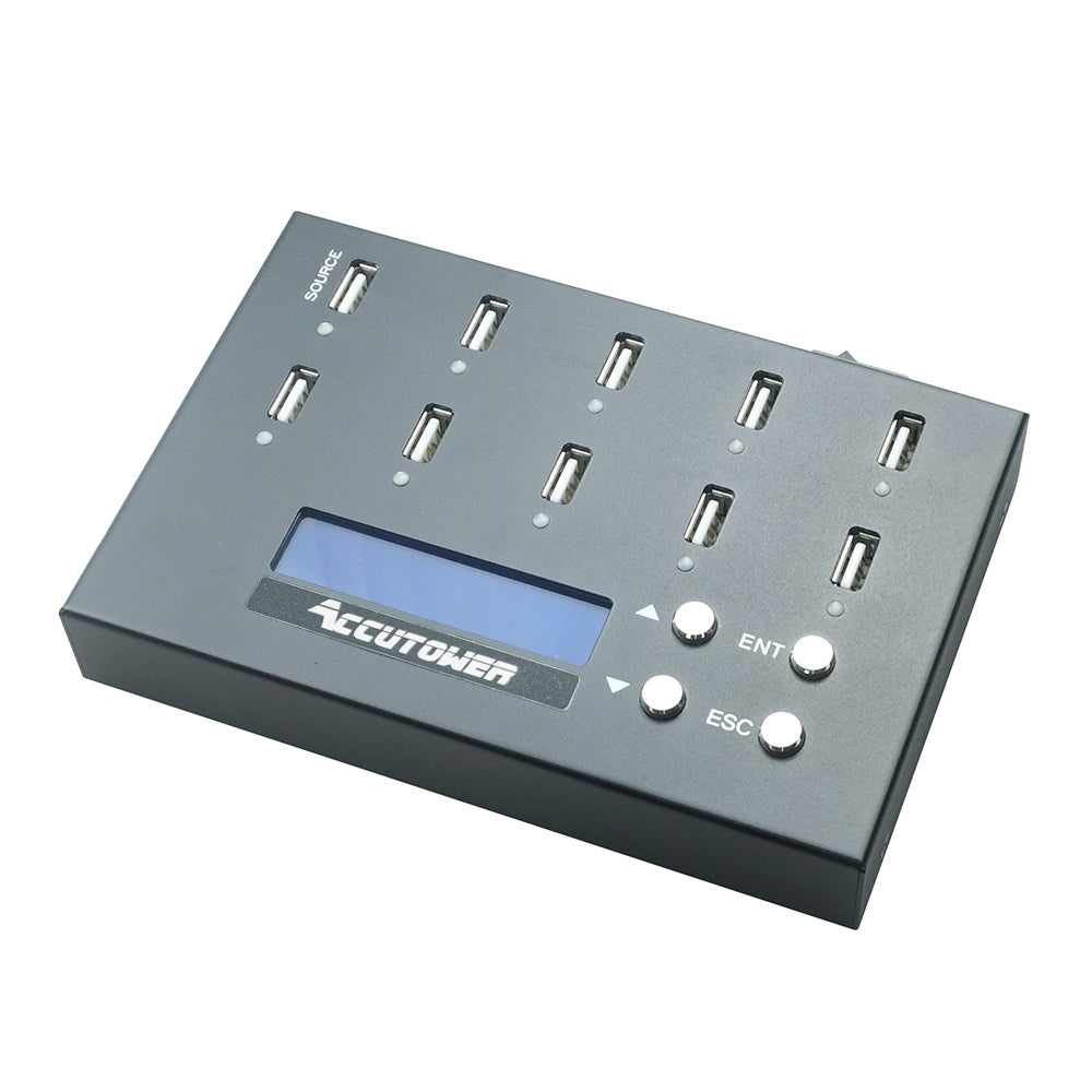 Accutower Mini USB Pro 9-Target USB Duplicator with LCD