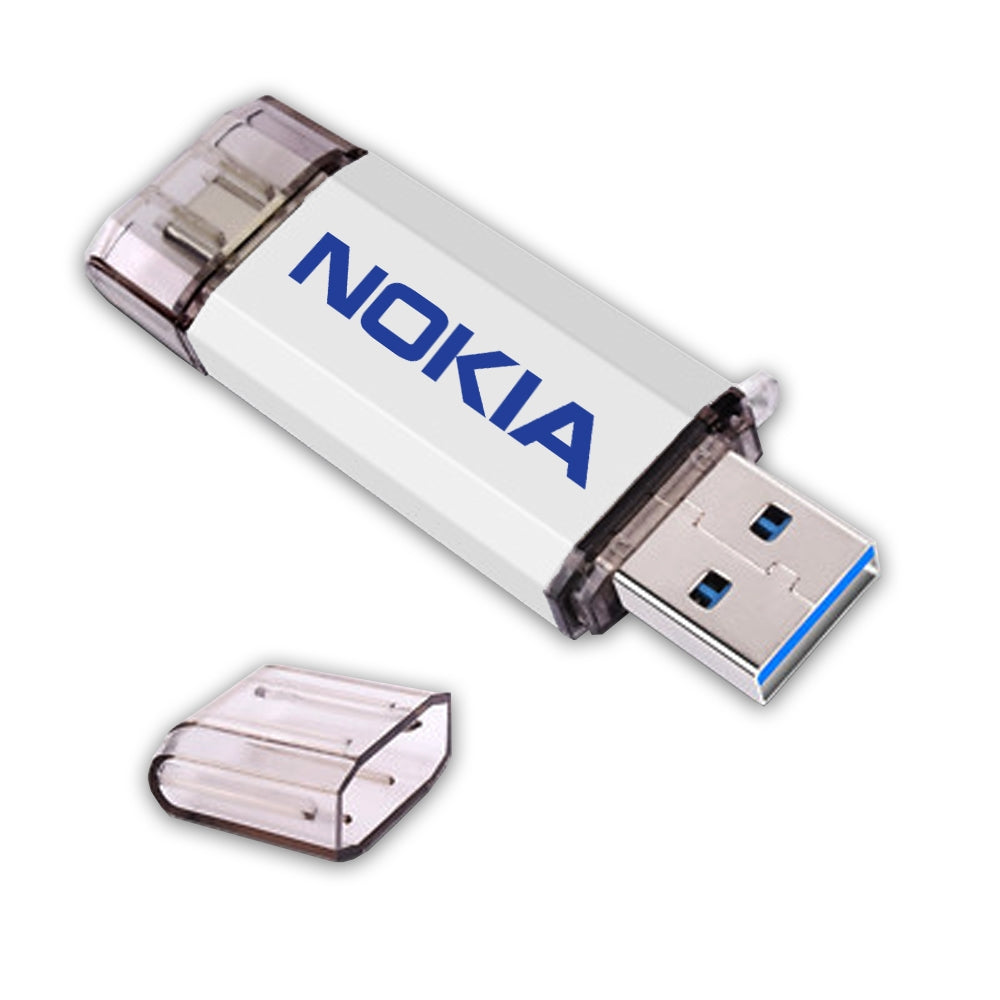 Mobile Vault Dual USB + USB-C 2.0 Drive 8GB