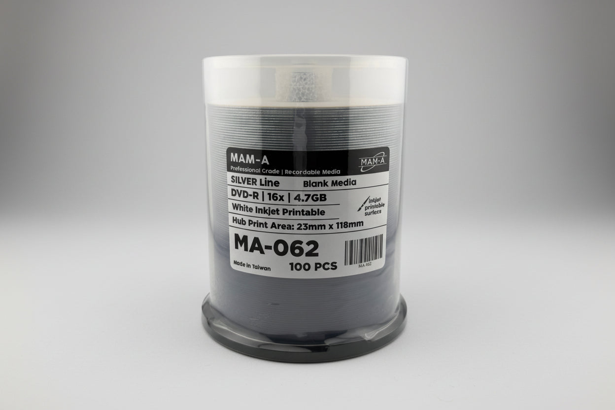 MAM-A Silver Line 16x White Inkjet DVD-R (MA-062)