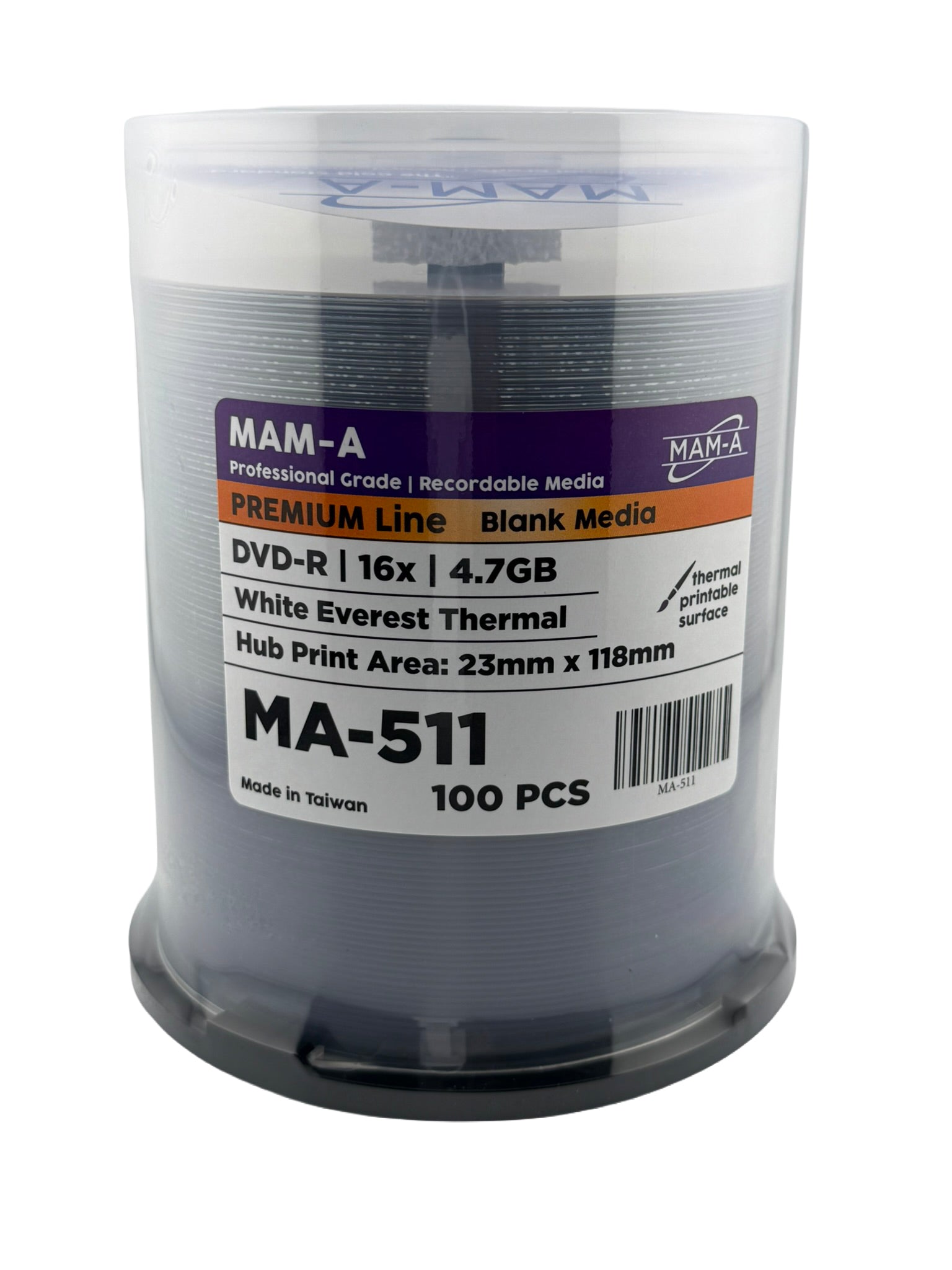MAM-A Premium 16x White Everest Thermal DVD-R (MA-511)