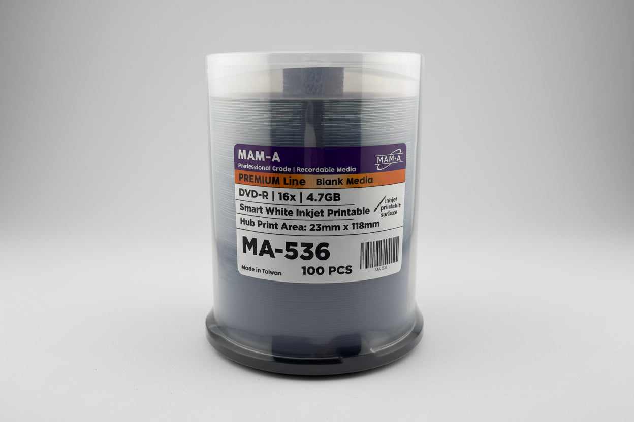 MAM-A Premium 16x Smart-White Inkjet DVD-R (MA-536)