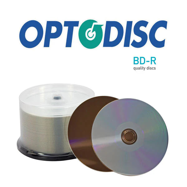 OptoDisc Blu-Ray BD-R Shiny Silver (50 Pack) 50GB