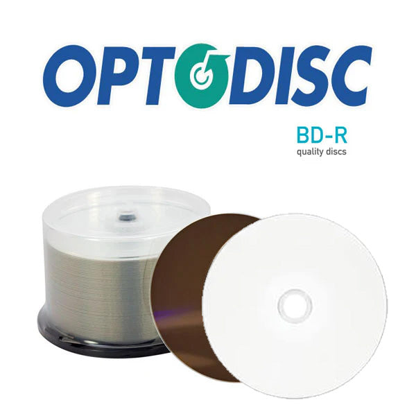 OptoDisc Blu-Ray BD-R White Inkjet (50 Pack) 50GB