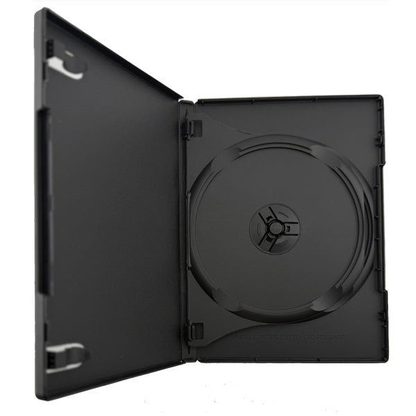 Double DVD Boxes with Swing Tray and Clip | Holds 2 Discs (100 Pack)