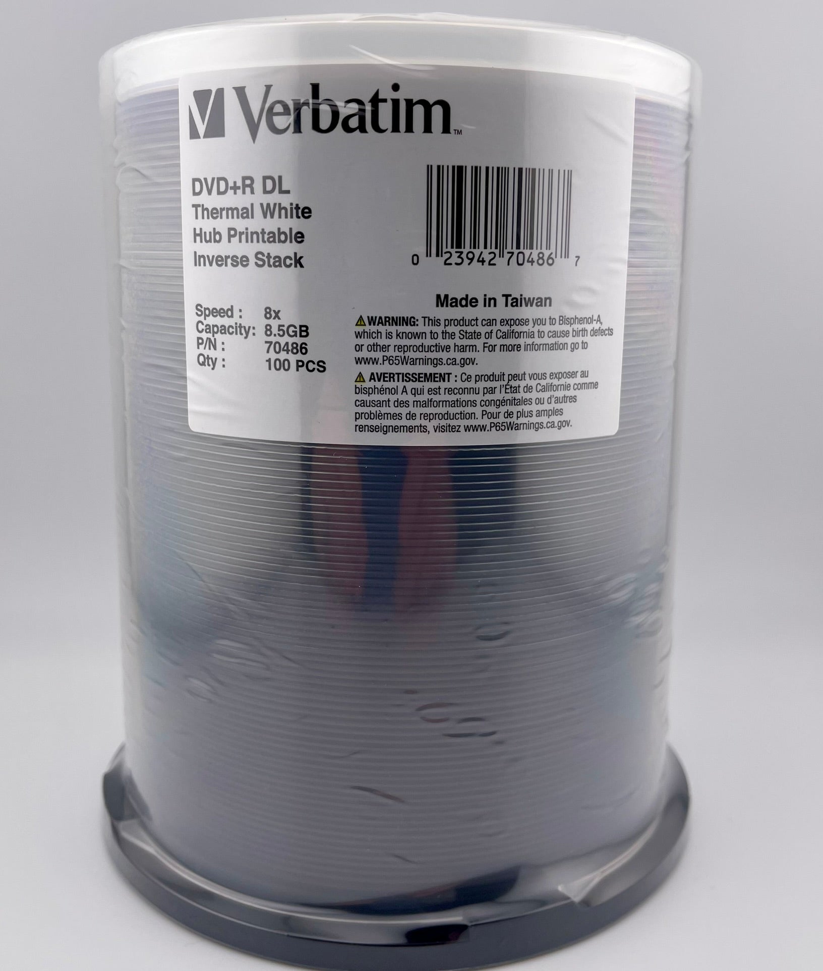 Verbatim 8x DVD+R DL White Thermal 8.5GB | 99-70486