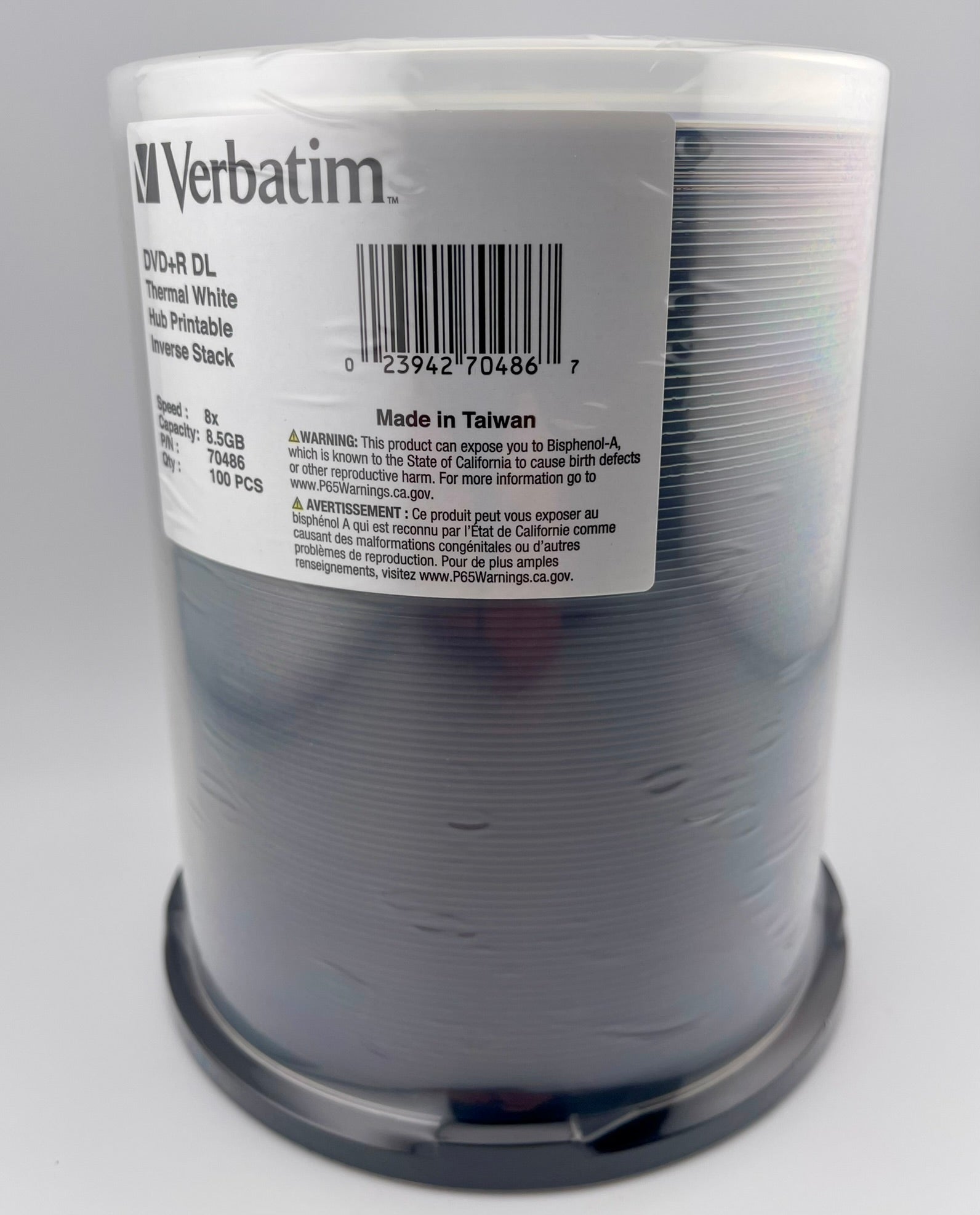 Verbatim 8x DVD+R DL White Thermal 8.5GB | 99-70486