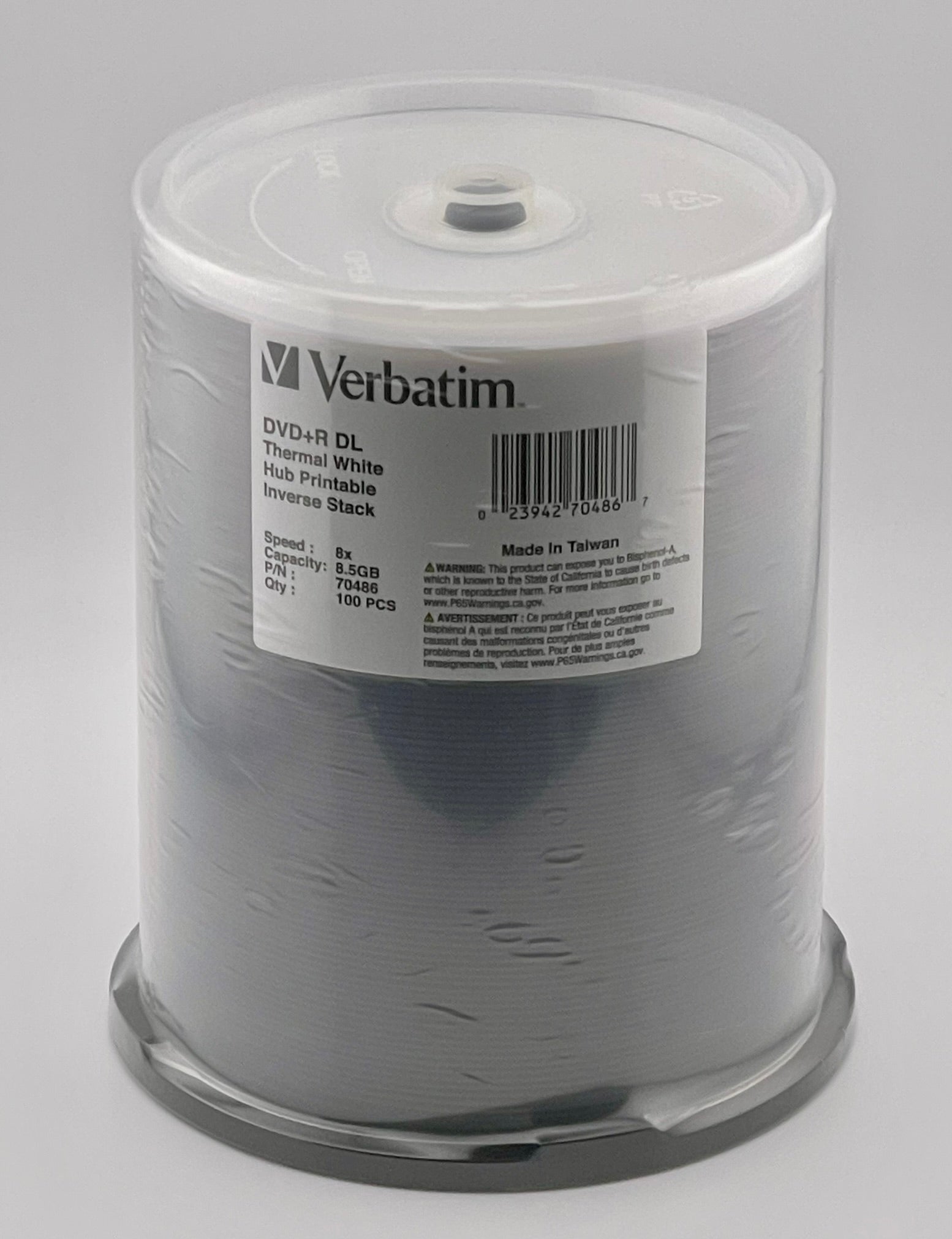 Verbatim 8x DVD+R DL White Thermal 8.5GB | 99-70486