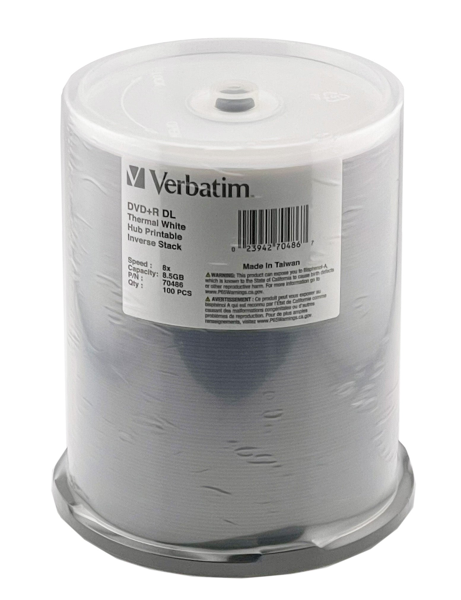 Verbatim 8x DVD+R DL White Thermal 8.5GB | 99-70486