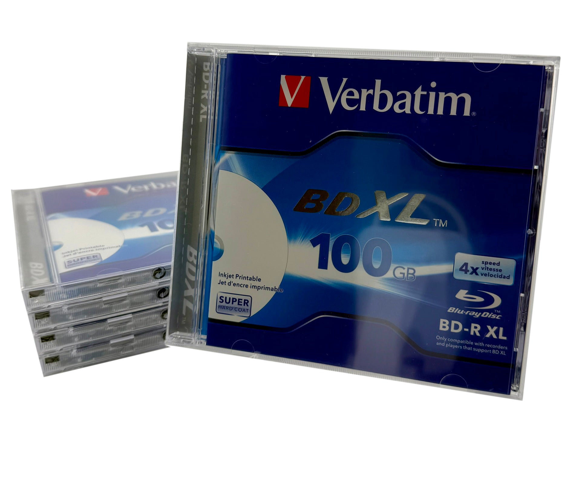Verbatim 4X BD-R XL | 100GB | Super Hard Coat Blu-Ray (5 Pack)