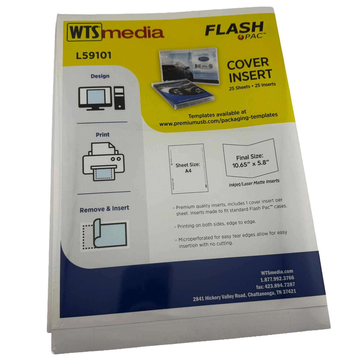 Flash Pac® Cover Inserts (4x25 Pack) 100 Inserts