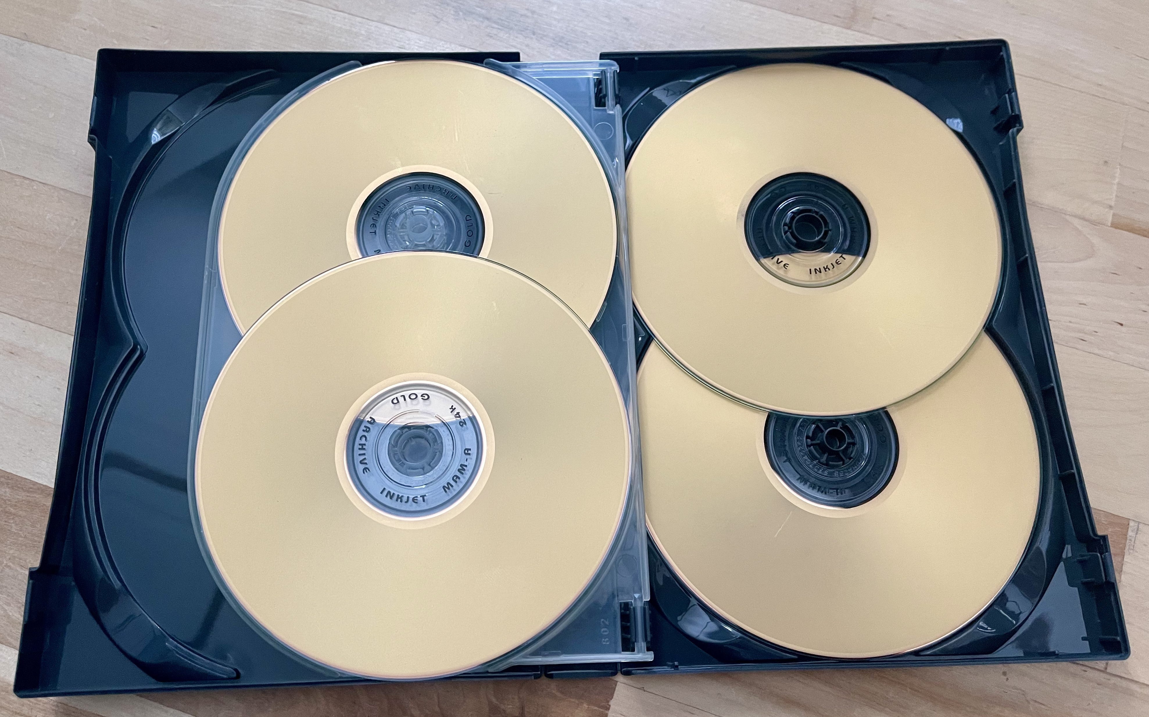8 Disc Scanavo 1-8 Disc Black | DkGrey DVD Box (64 Pack)