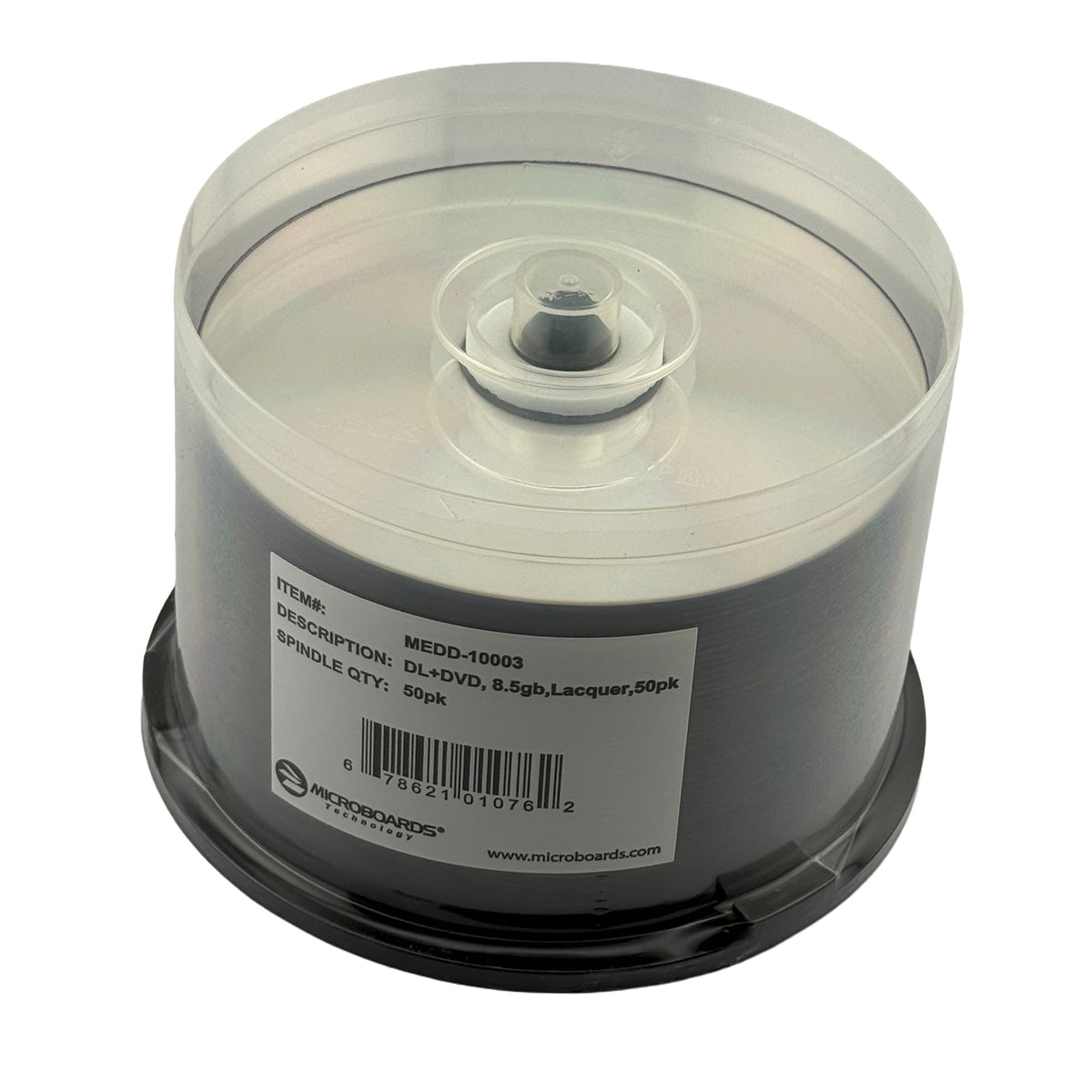 Microboards DVD+R DL Silver 8x 8.5GB Clear Hub 50sp/300cs Clear Hub 50sp/300cs
