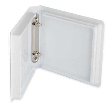 CD DVD 20-Disc Metal Ring Binder White (30 Pack)