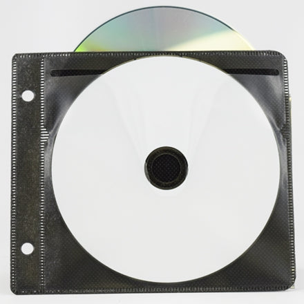 CD DVD Disc Black 2-Pocket Binder Sleeve (200 pack)
