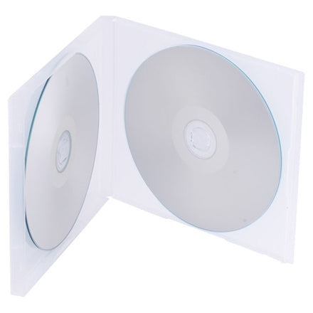 CD | DVD Double (2 Disc) Clear Soft Plastic Box with overlay (200 pack)