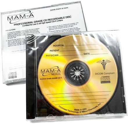 Medical Gold CD-R - 650mb Logo, Jewel Case 45214, 100 count