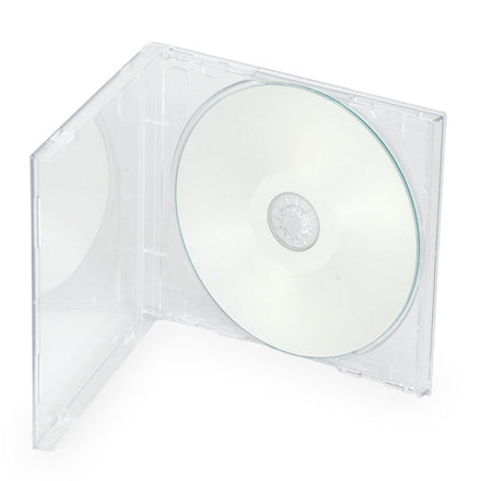 CD Slim Single Disc Jewel Case (Clear) 200 Pack