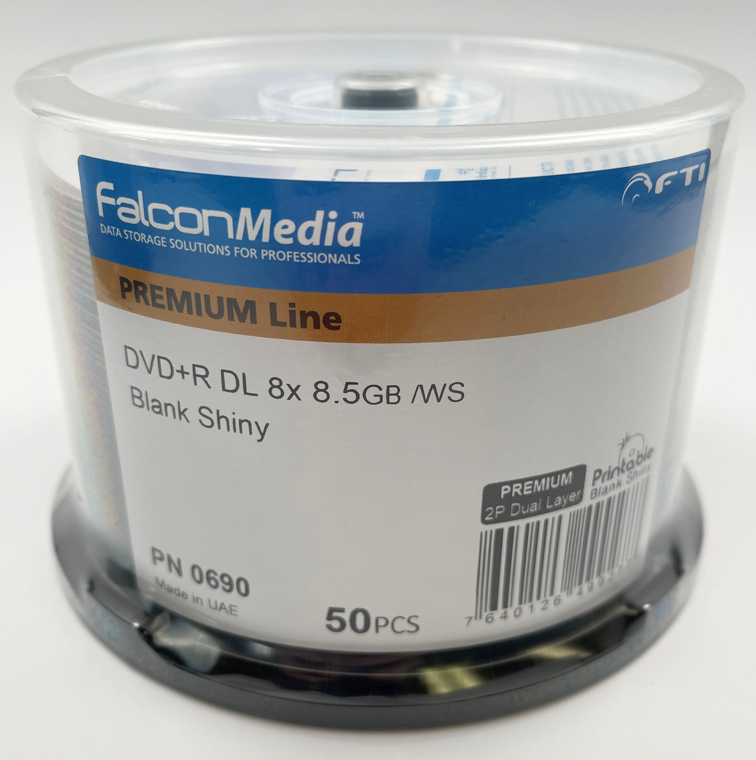 Falcon Media DVD+R {Dual Layer} - 8.5gb Blank Silver 47-690