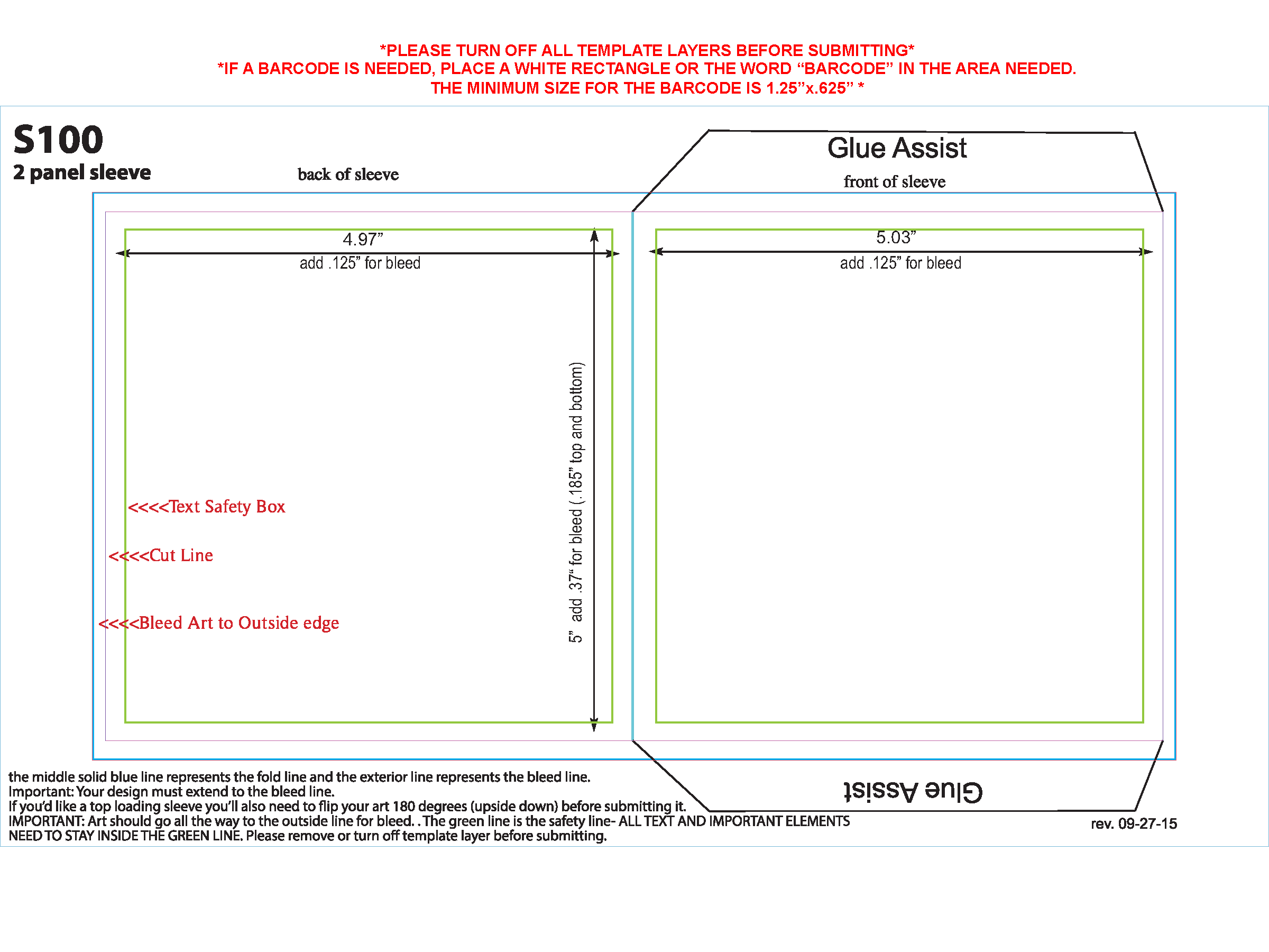 Blu-ray discs in 2 Panel Sleeves