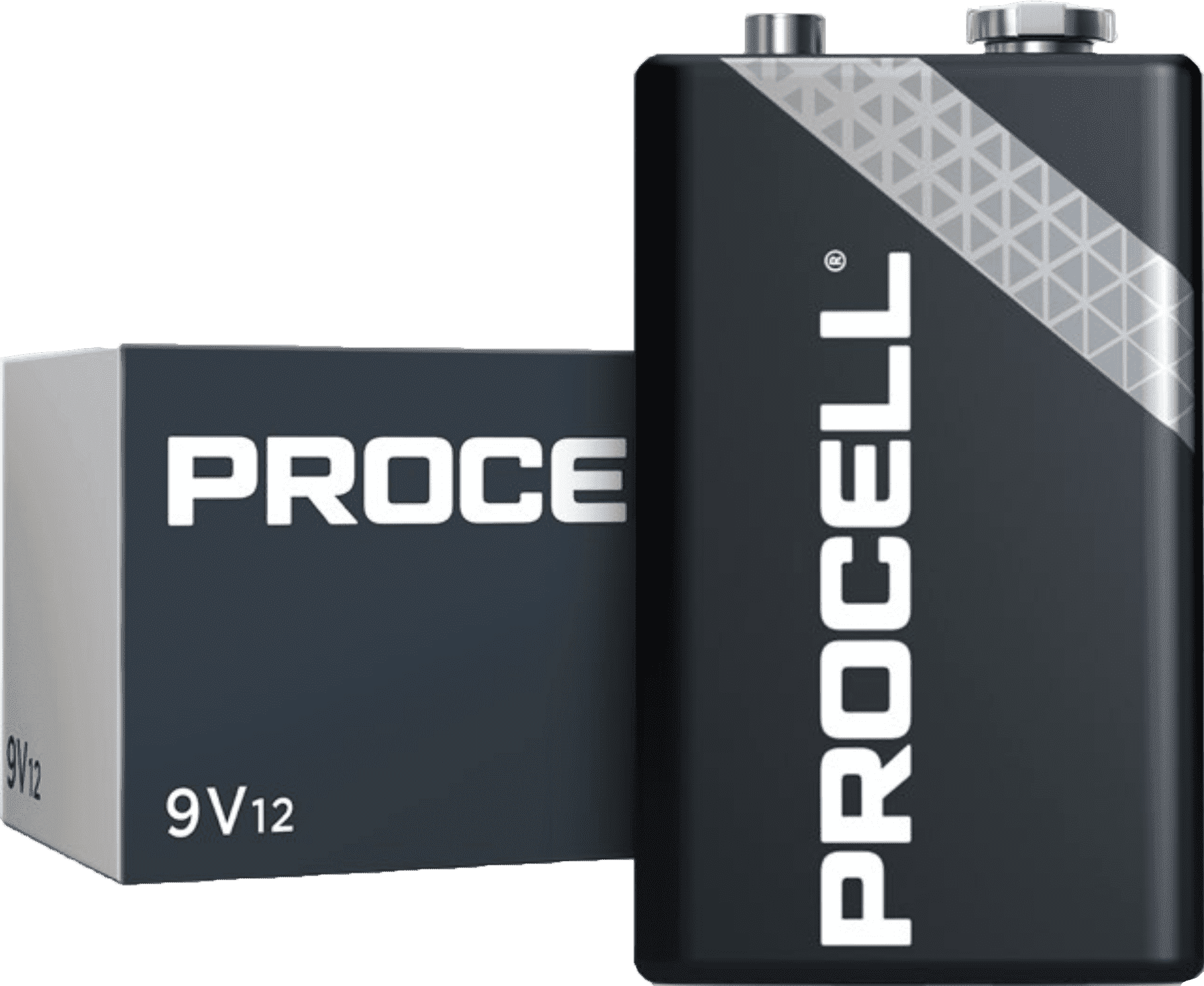 9V Procell by Duracell Batteries (12 Pack)