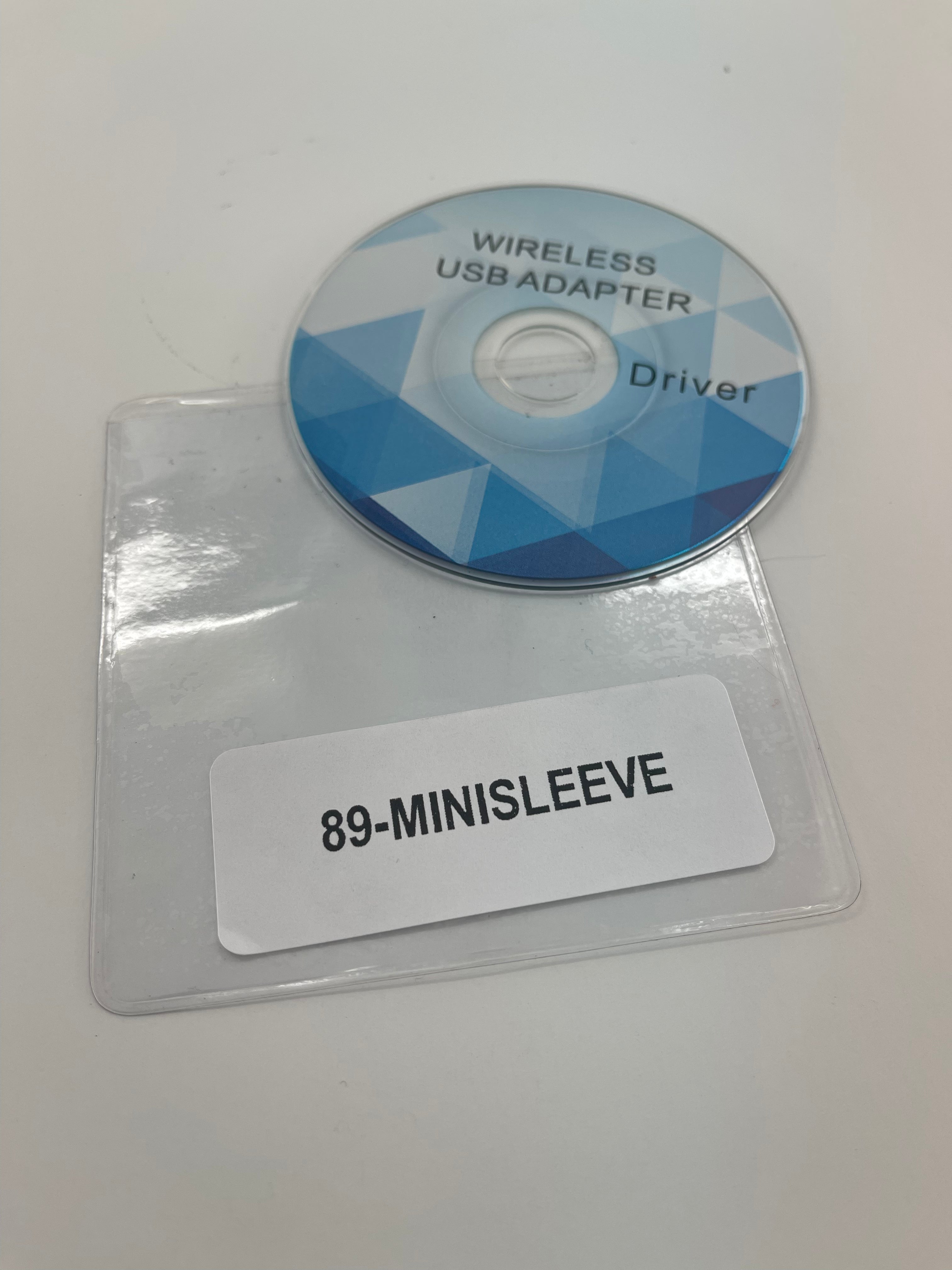 Mini CD DVD Disc Clear Vinyl Sleeve (100 pcs)