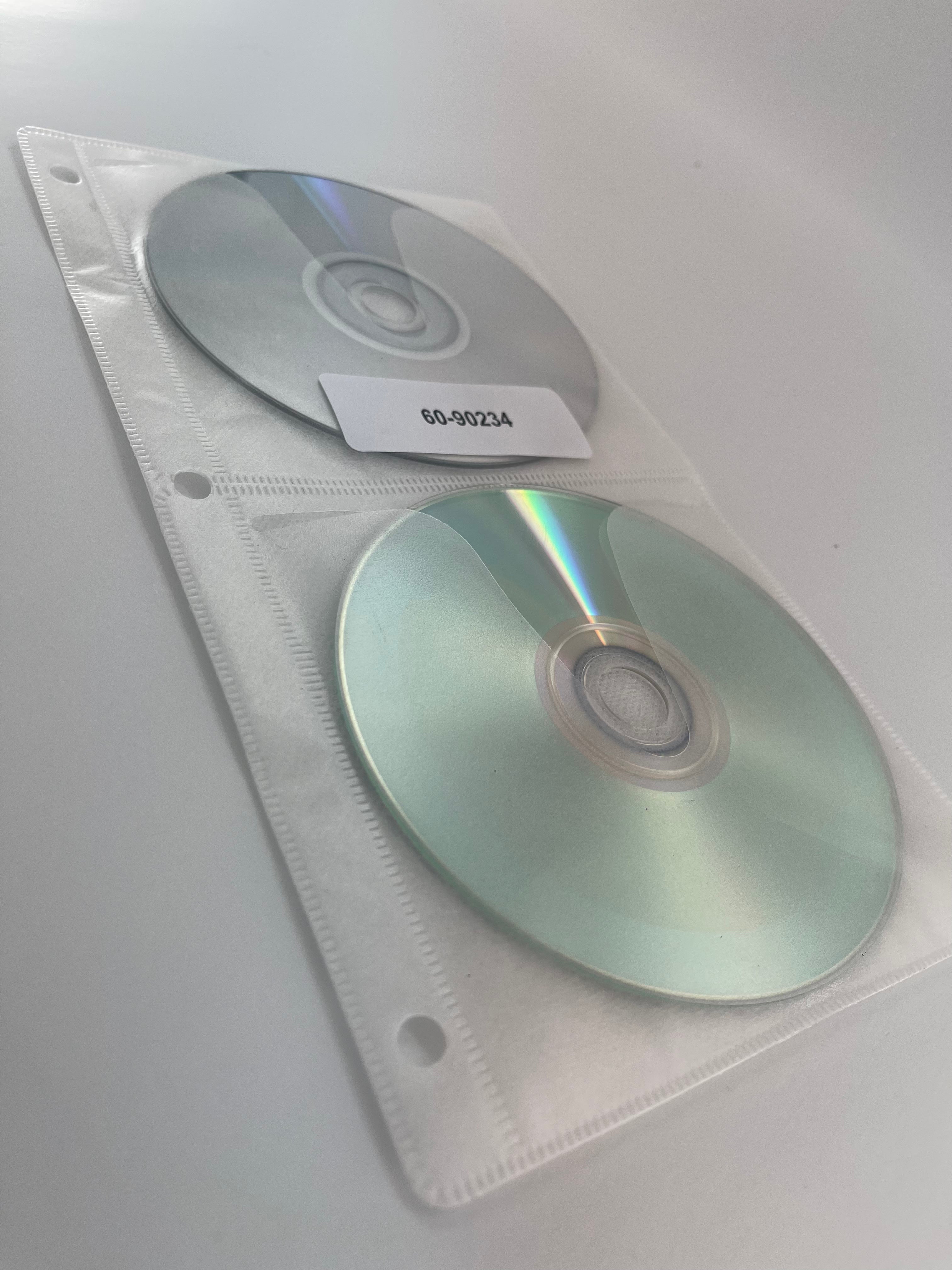 CD/DVD 3 Ring Binder Poly/Fabric Pages /up to 4 Discs (2000 Pcs)