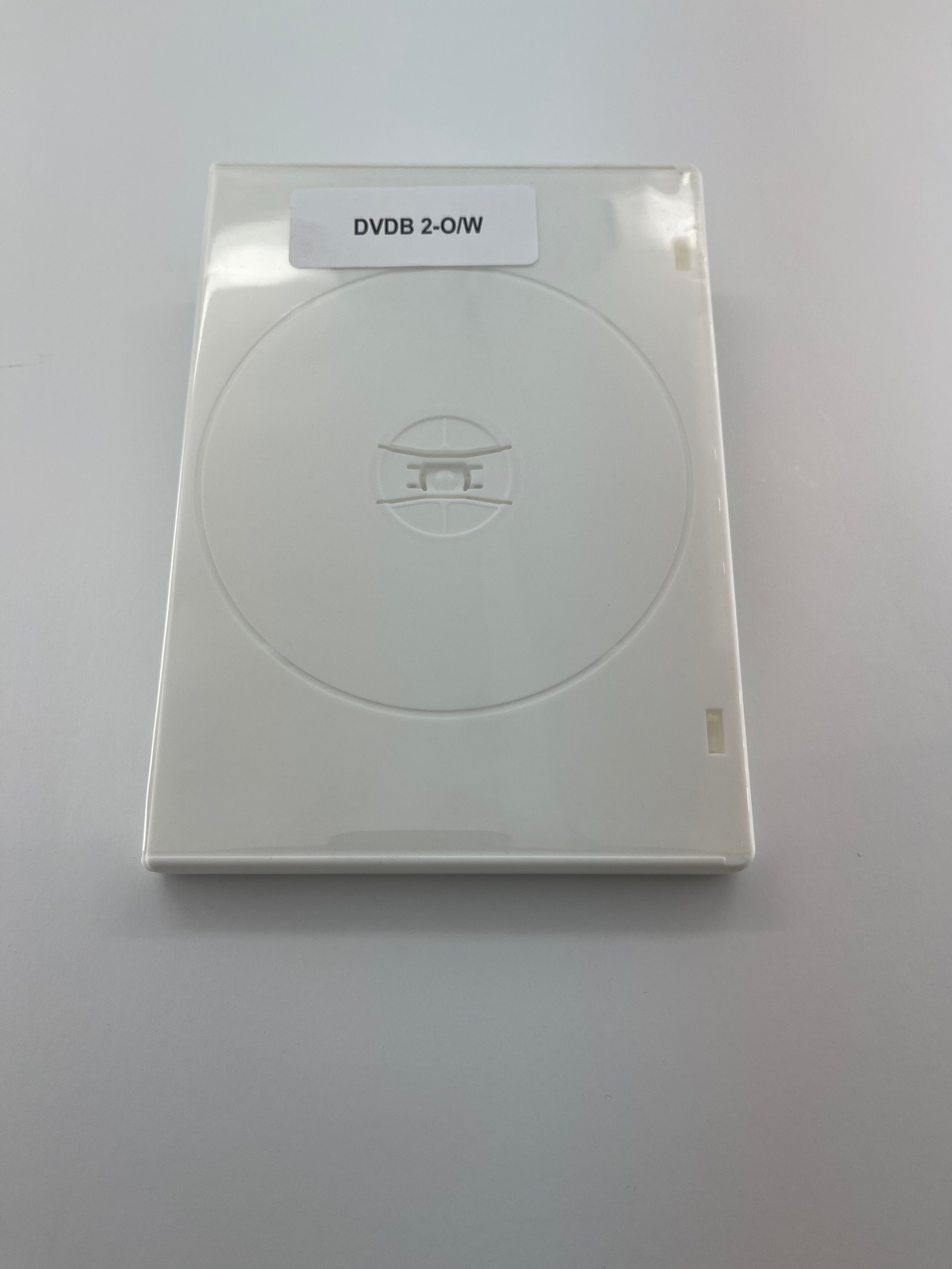 2 Disc White DVD Box (100 Pack)