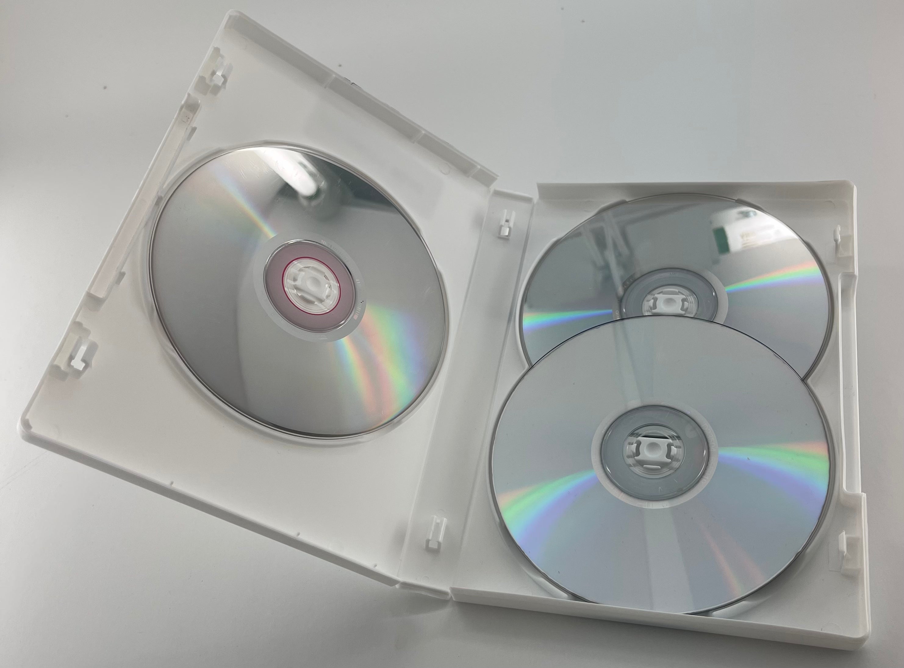 3 Disc White DVD Box (100 Pack)