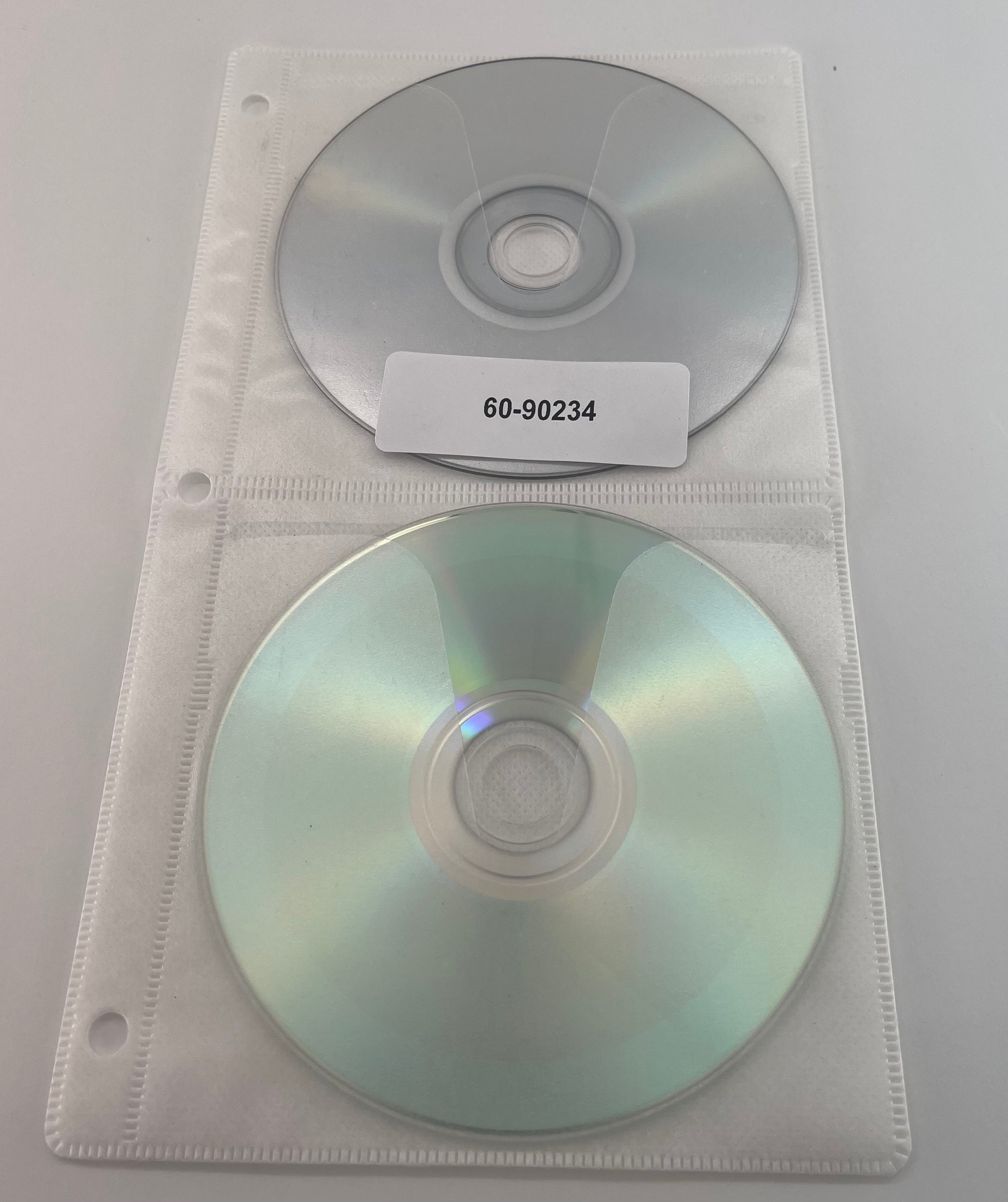 CD/DVD 3 Ring Binder Poly/Fabric Pages /up to 4 Discs (2000 Pcs)