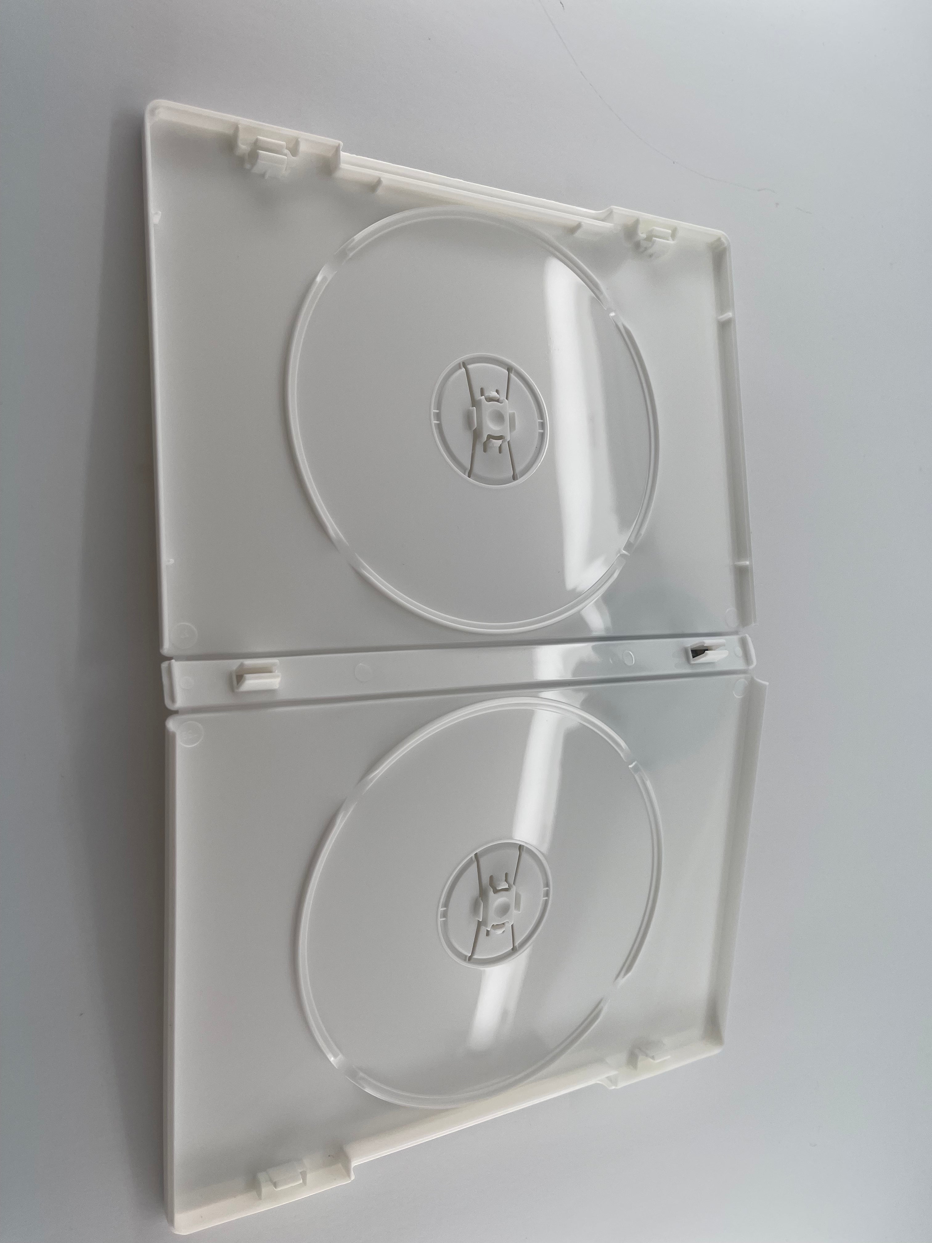 2 Disc White DVD Box (100 Pack)