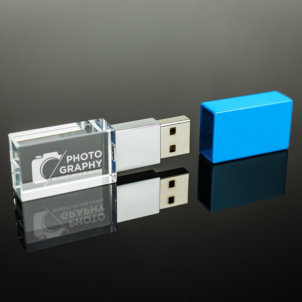 Printed Crystal USB Drives 64GB