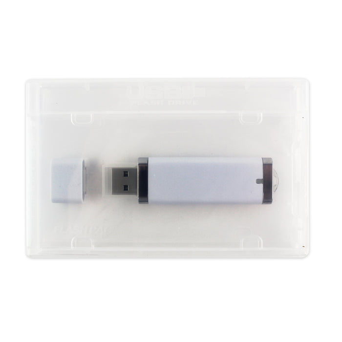 Mini Flash Pac® USB FlashPac Drive Case Super Clear with Logo