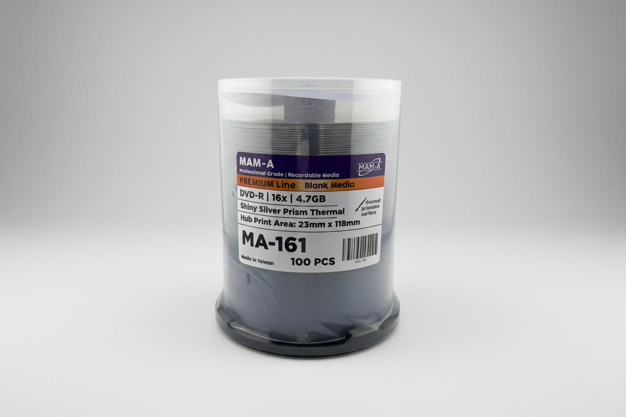MAM-A Premium 16x Shiny Silver Prism Thermal DVD-R (MA-161)