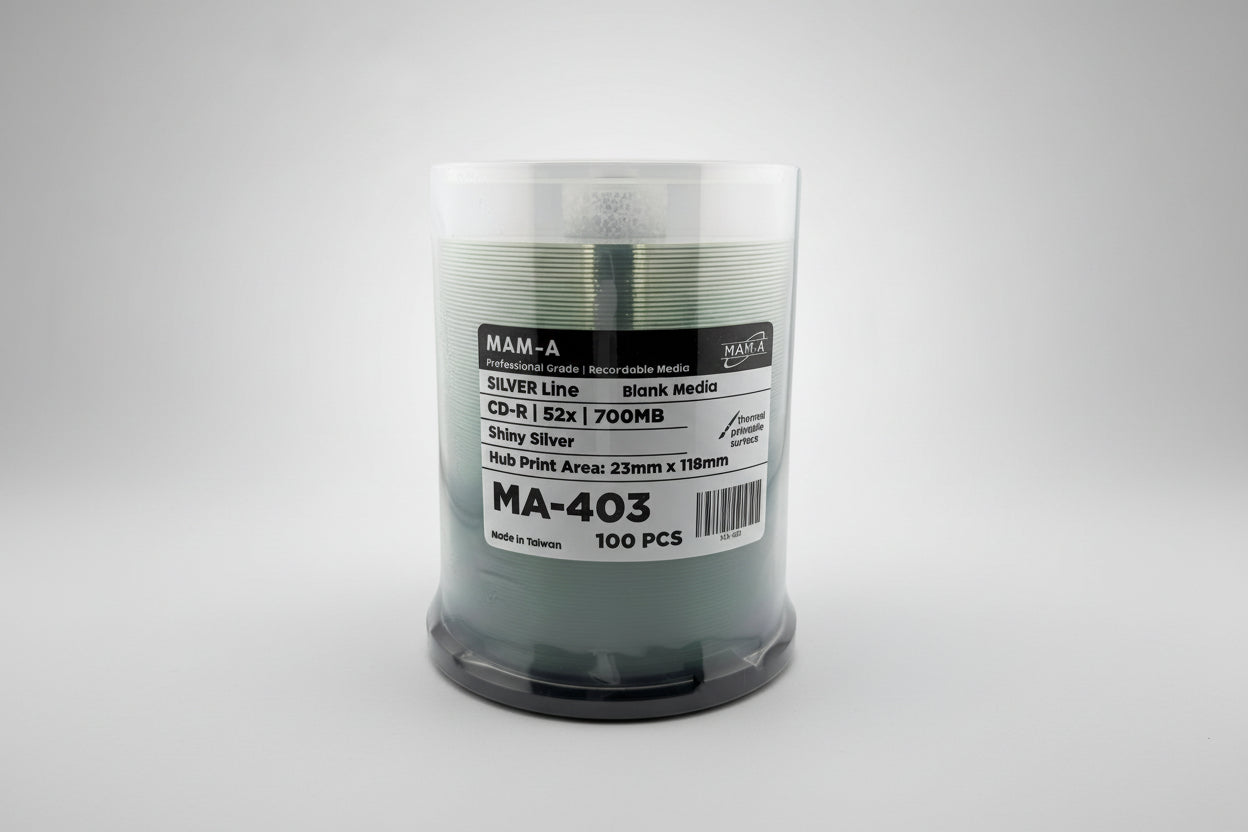 MAM-A Silver Line 52X Shiny Silver CD-R (MA-403)