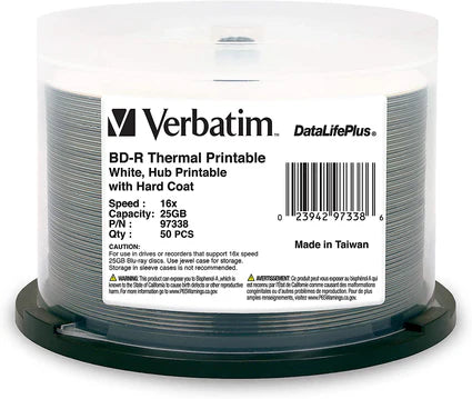 Verbatim 25GB Thermal White BDR