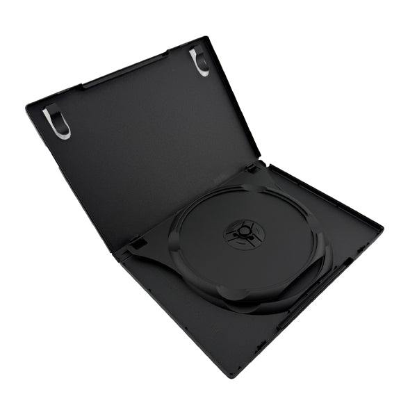 Double DVD Boxes with Swing Tray and Clip | Holds 2 Discs (100 Pack)