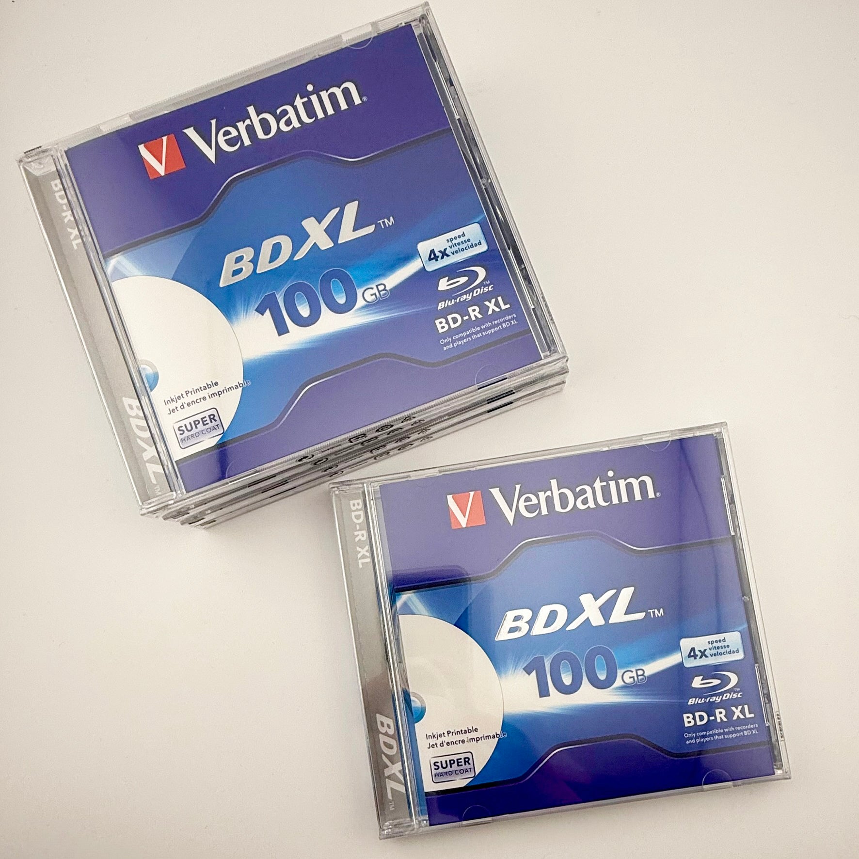 Verbatim 4X BD-R XL | 100GB | Super Hard Coat Blu-Ray (5 Pack)