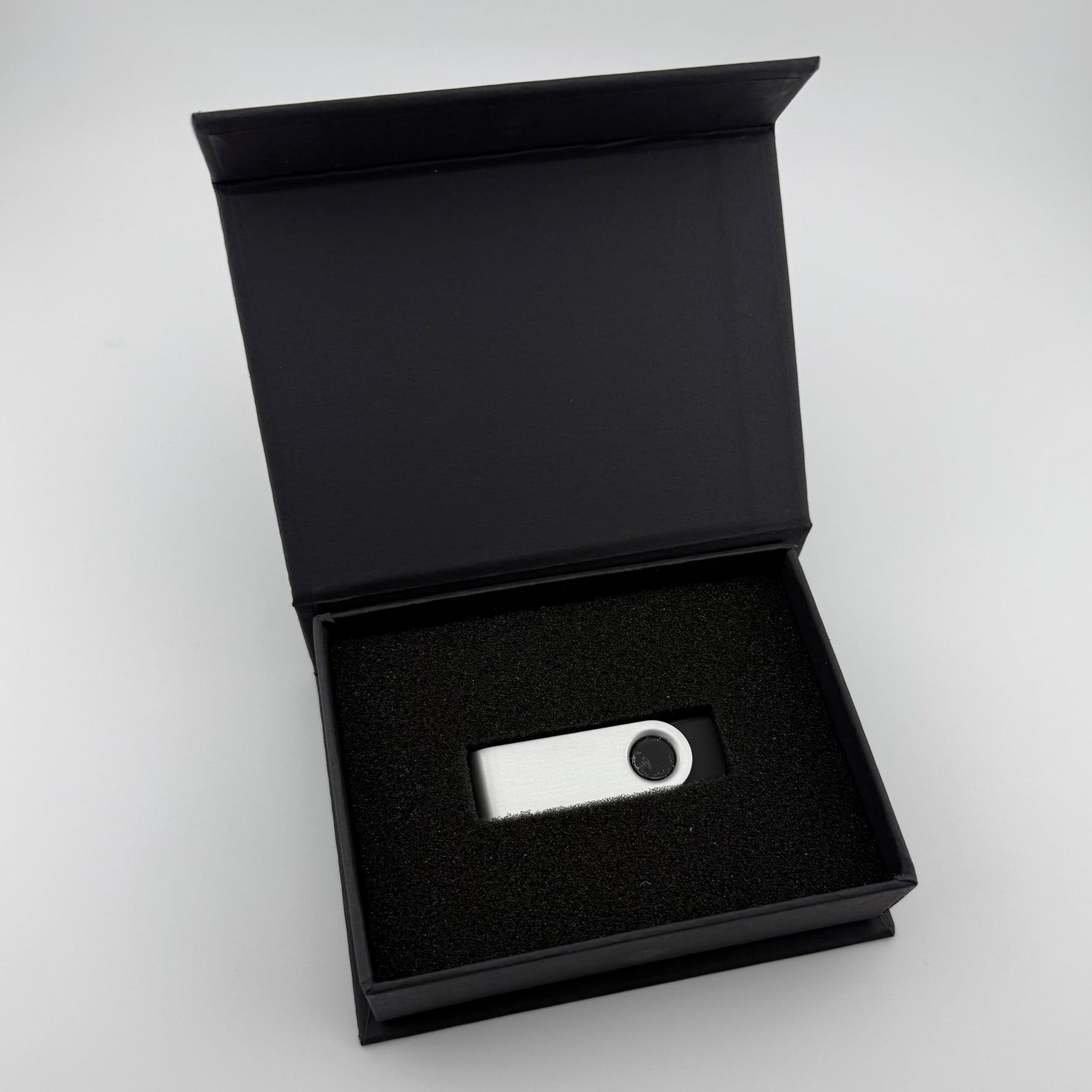 Black "USB Drive" Gift Box, 1-Piece w/magnetic flap