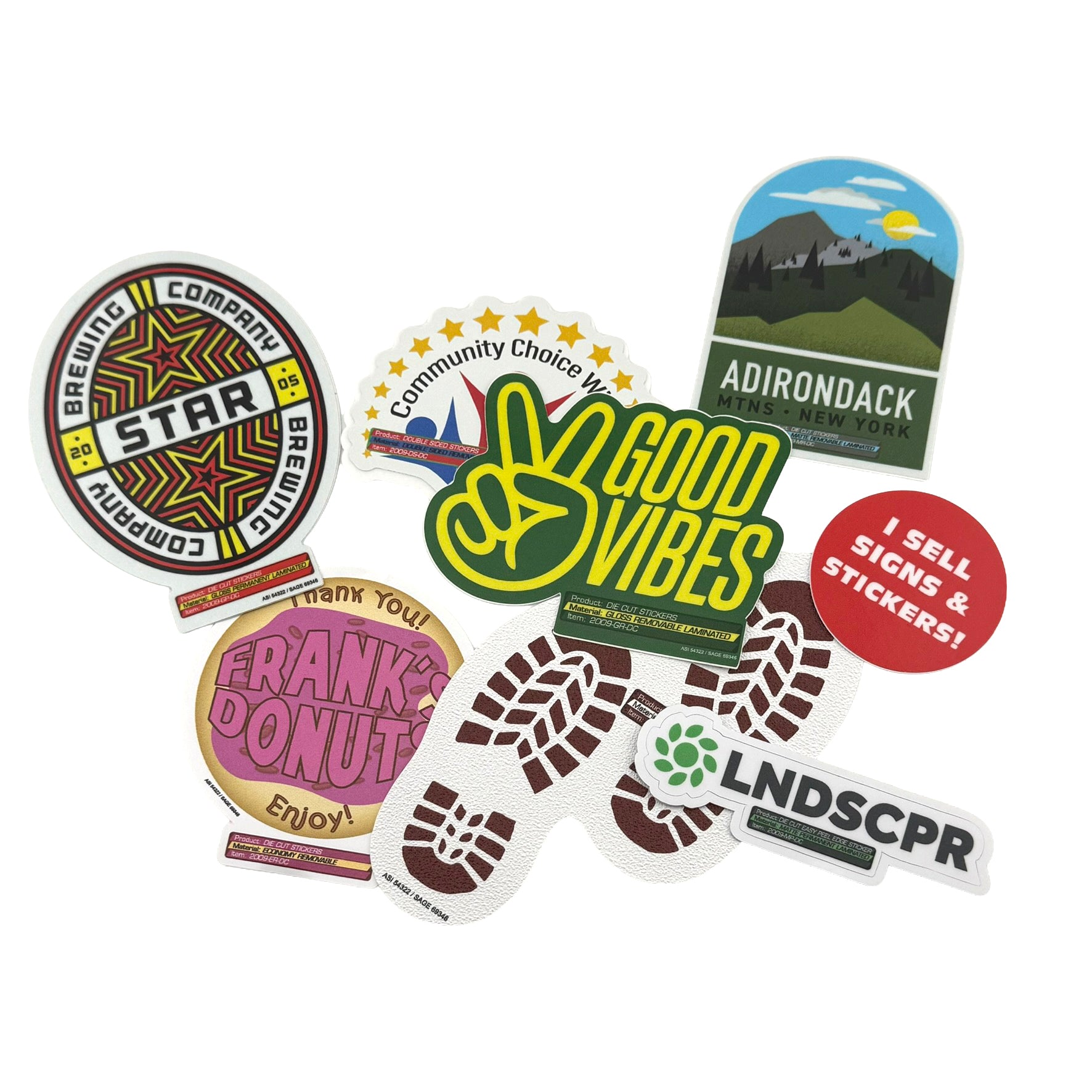 Die-Cut Stickers (100 pcs)