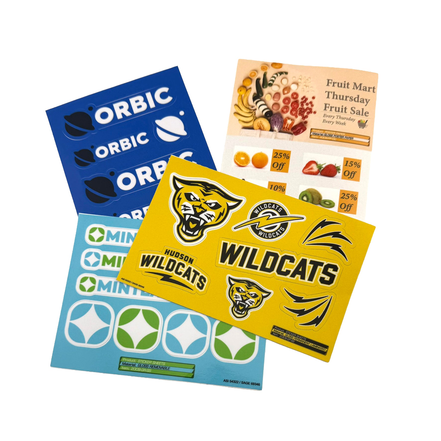 Sticker Sheets 8.5x11 (100 pcs)