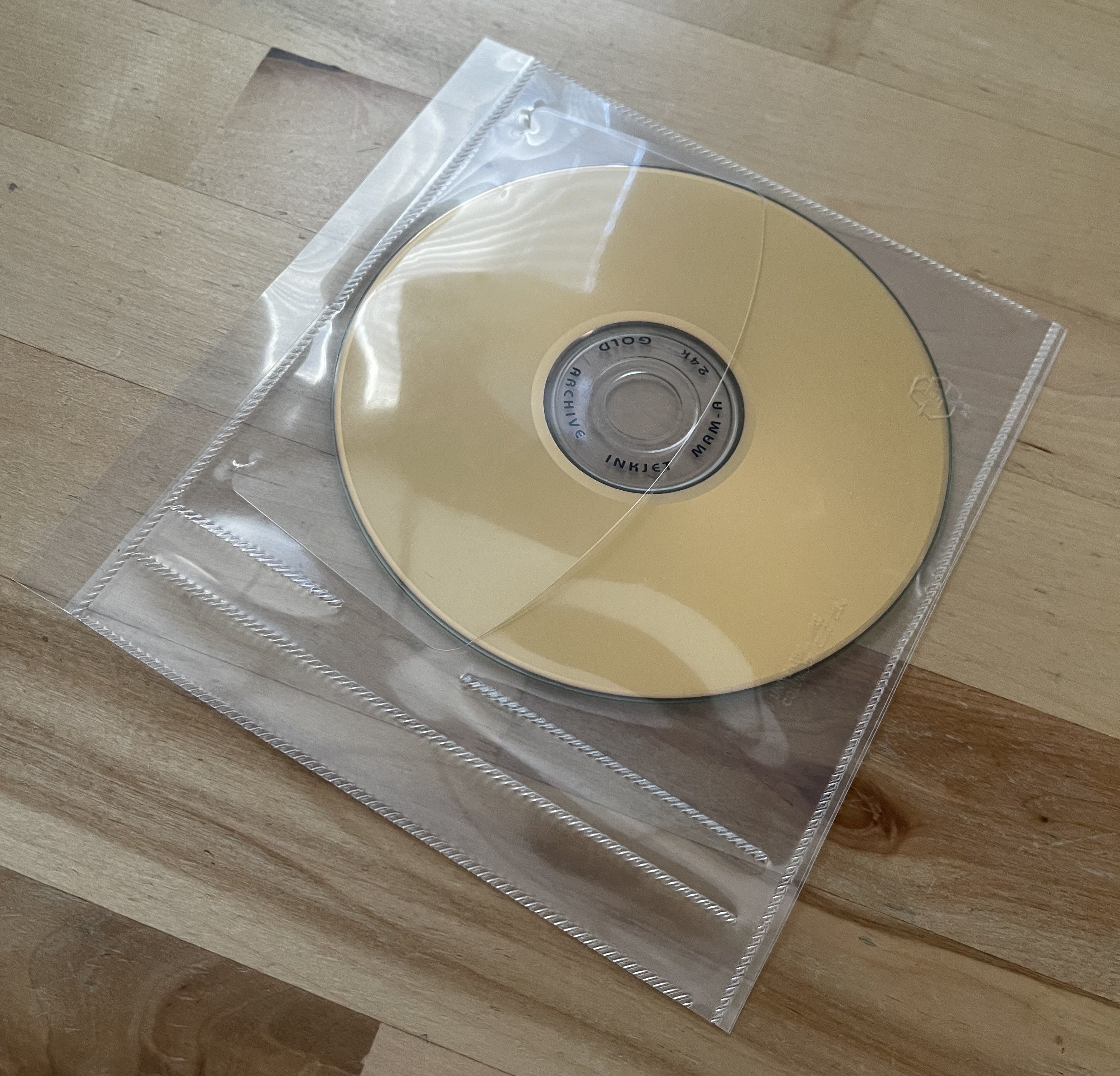 Clear CD|DVD Bind-in disc sleeve w/ lift up window