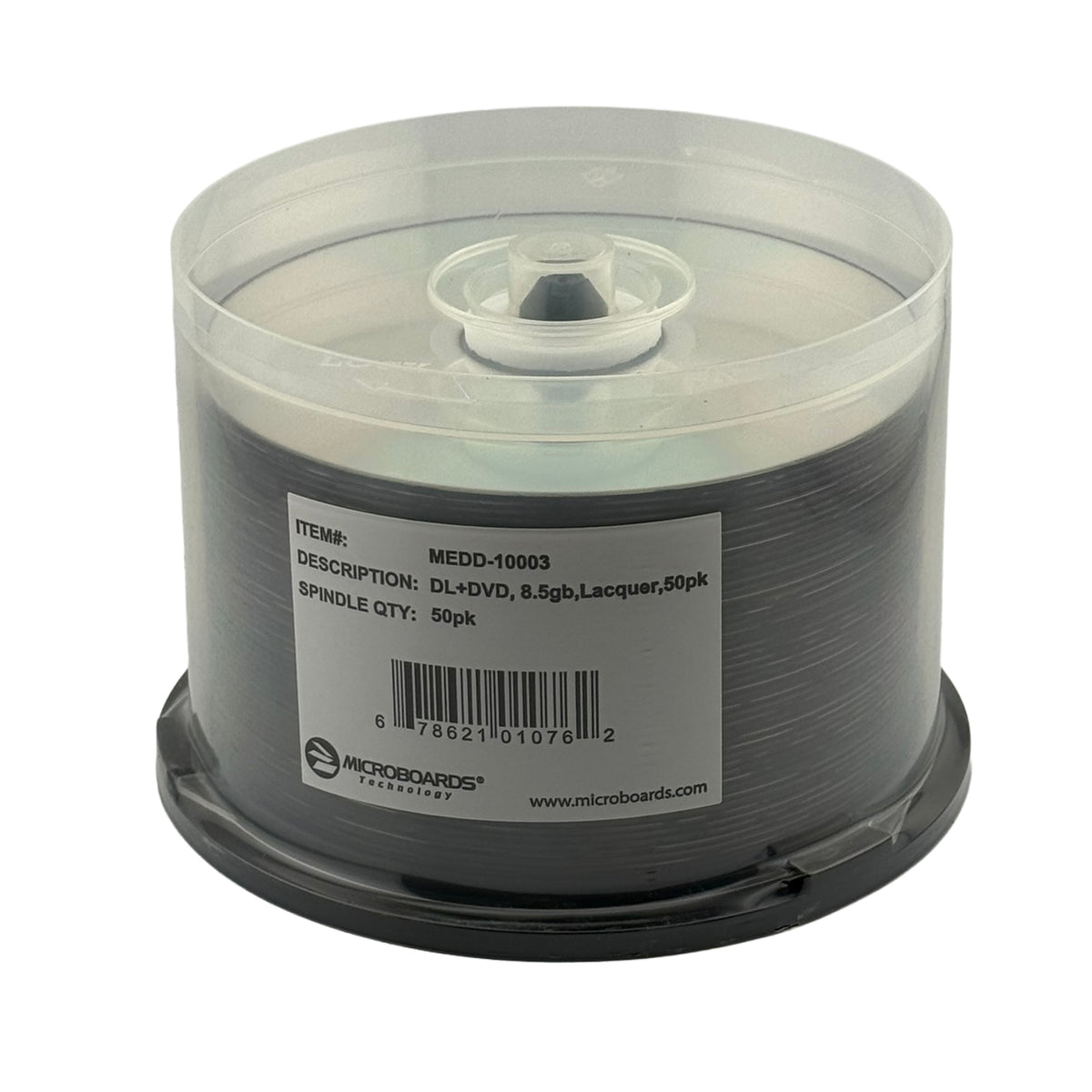 Microboards DVD+R DL Silver 8x 8.5GB Clear Hub 50sp/300cs Clear Hub 50sp/300cs