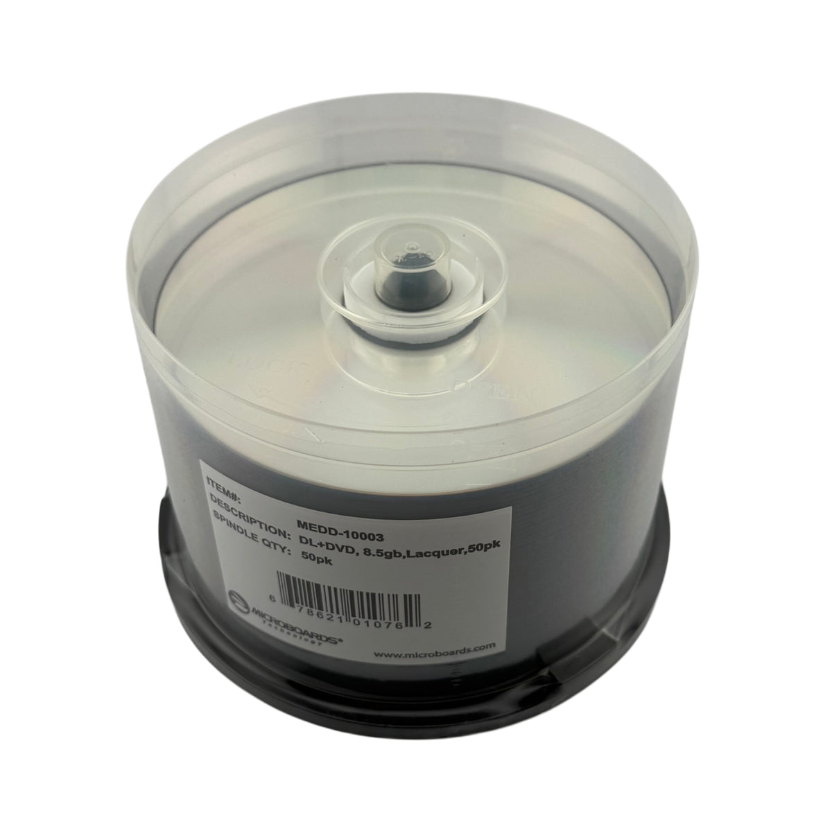 Microboards DVD+R DL Silver 8x 8.5GB Clear Hub 50sp/300cs Clear Hub 50sp/300cs