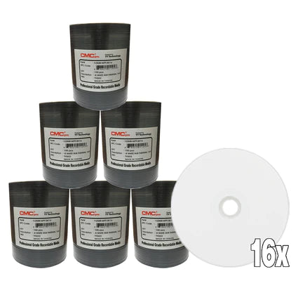 CMC Taiyo Yuden 52x White Inkjet Printable CD-Rs