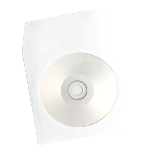 Disc Paper Sleeve with Window and Resealable Flap