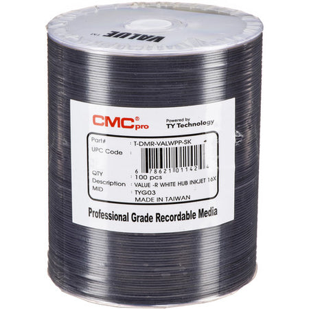 CMC Pro Taiyo Yuden 16x Inkjet Printable DVD-Rs