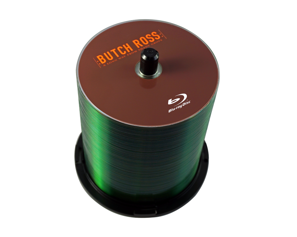 Blank BD-25GB Blu-Ray Discs with 2-Color Screen Print