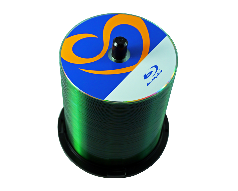 Blank BD-25GB Blu-Ray Discs with 3-Color Screen Print